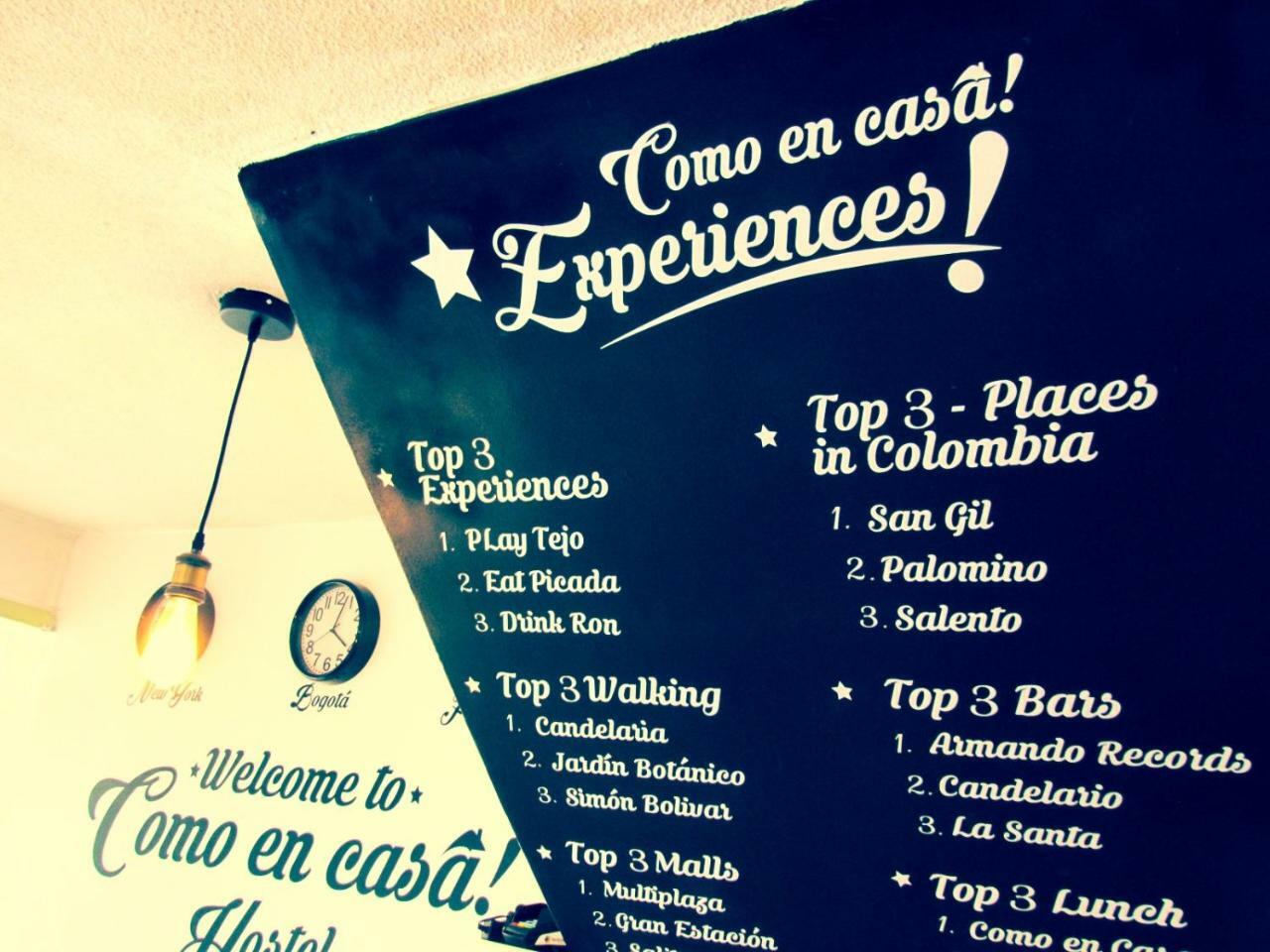 Como En Casa! Restaurante Y Hostal Bogotá Zewnętrze zdjęcie